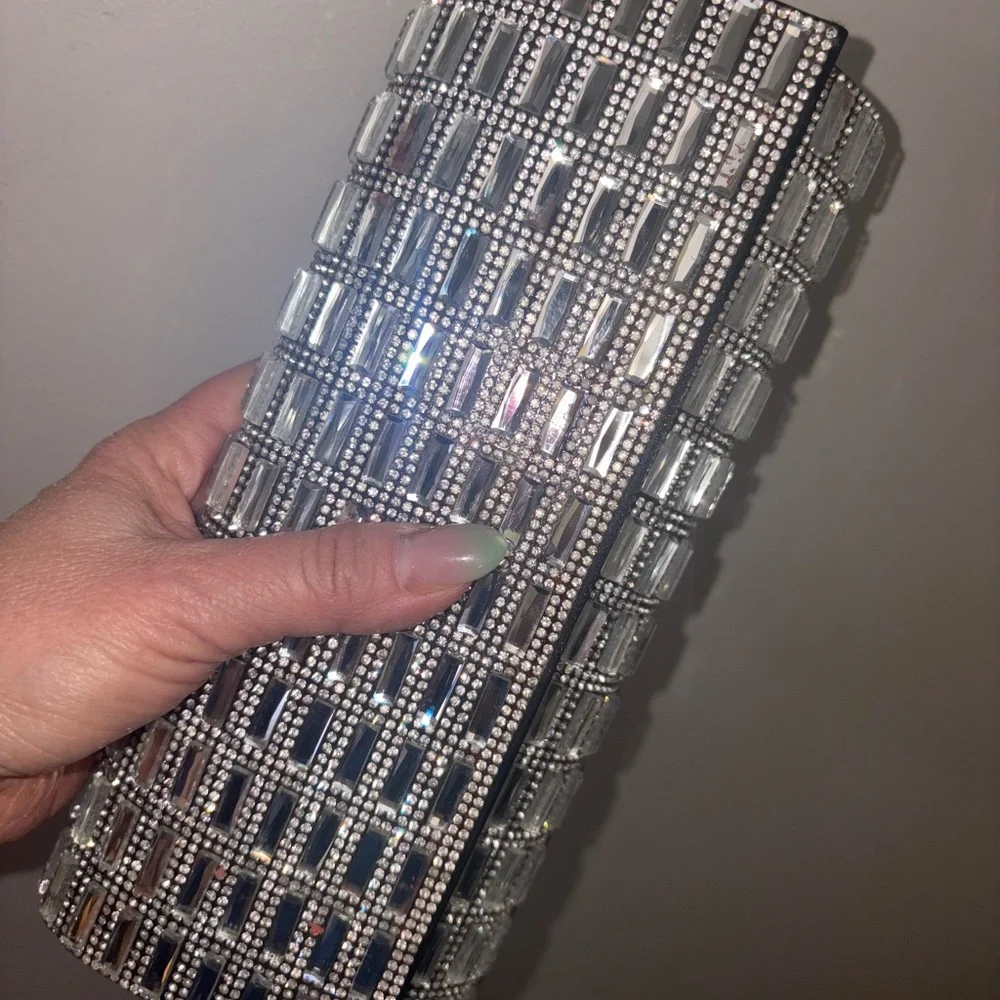 Designer Rhinestone Clutch - Picture 5 of 7